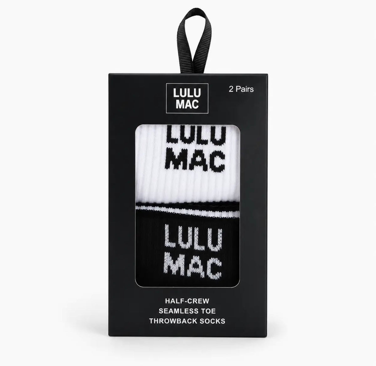 LULU MAC Socks 2 Pair Box