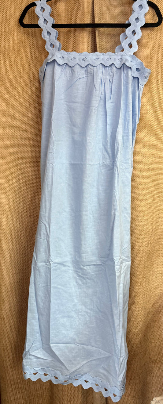 Entro D31259 Ric Rac Lt Blue Dress