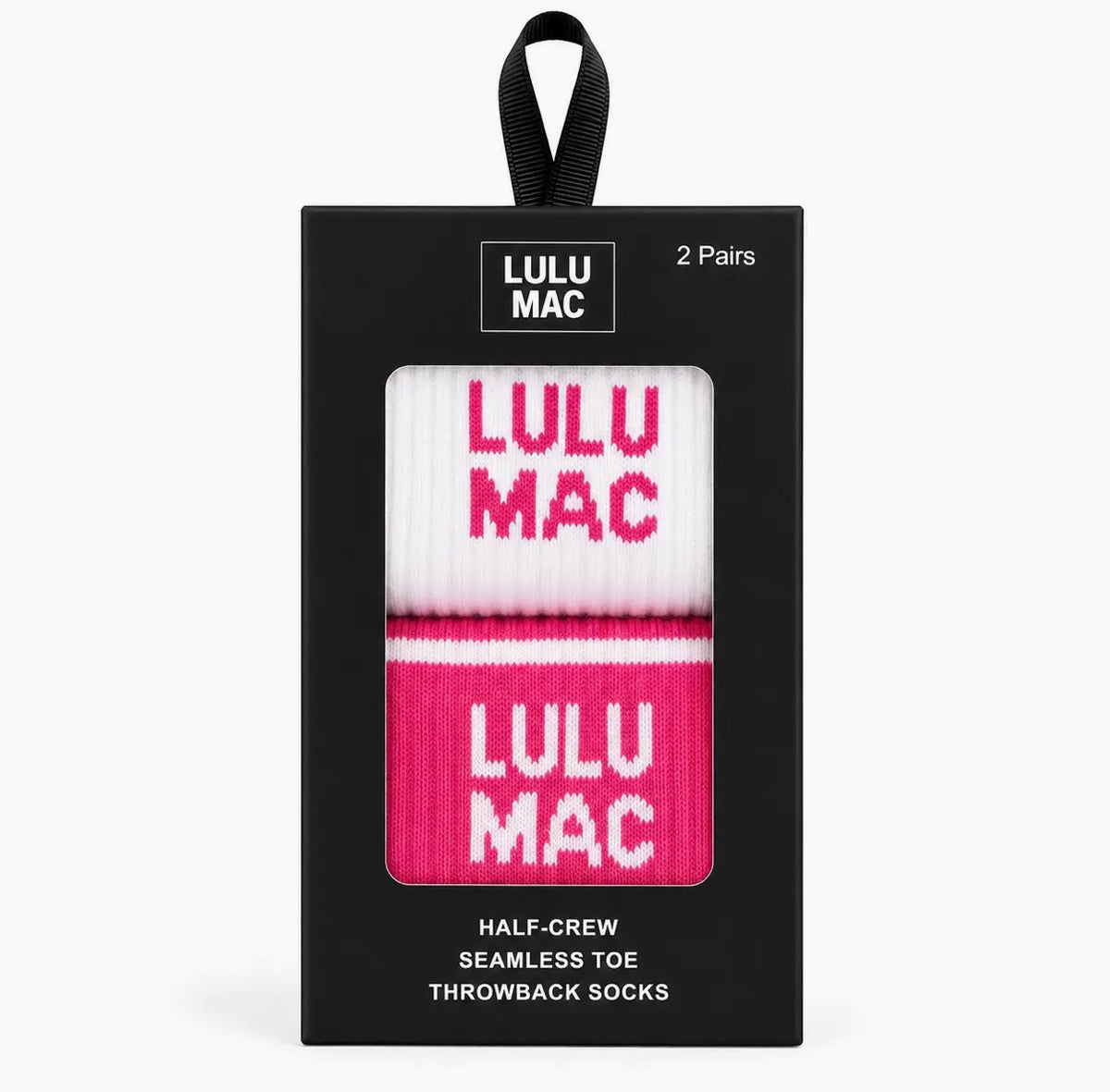 LULU MAC Socks 2 Pair Box