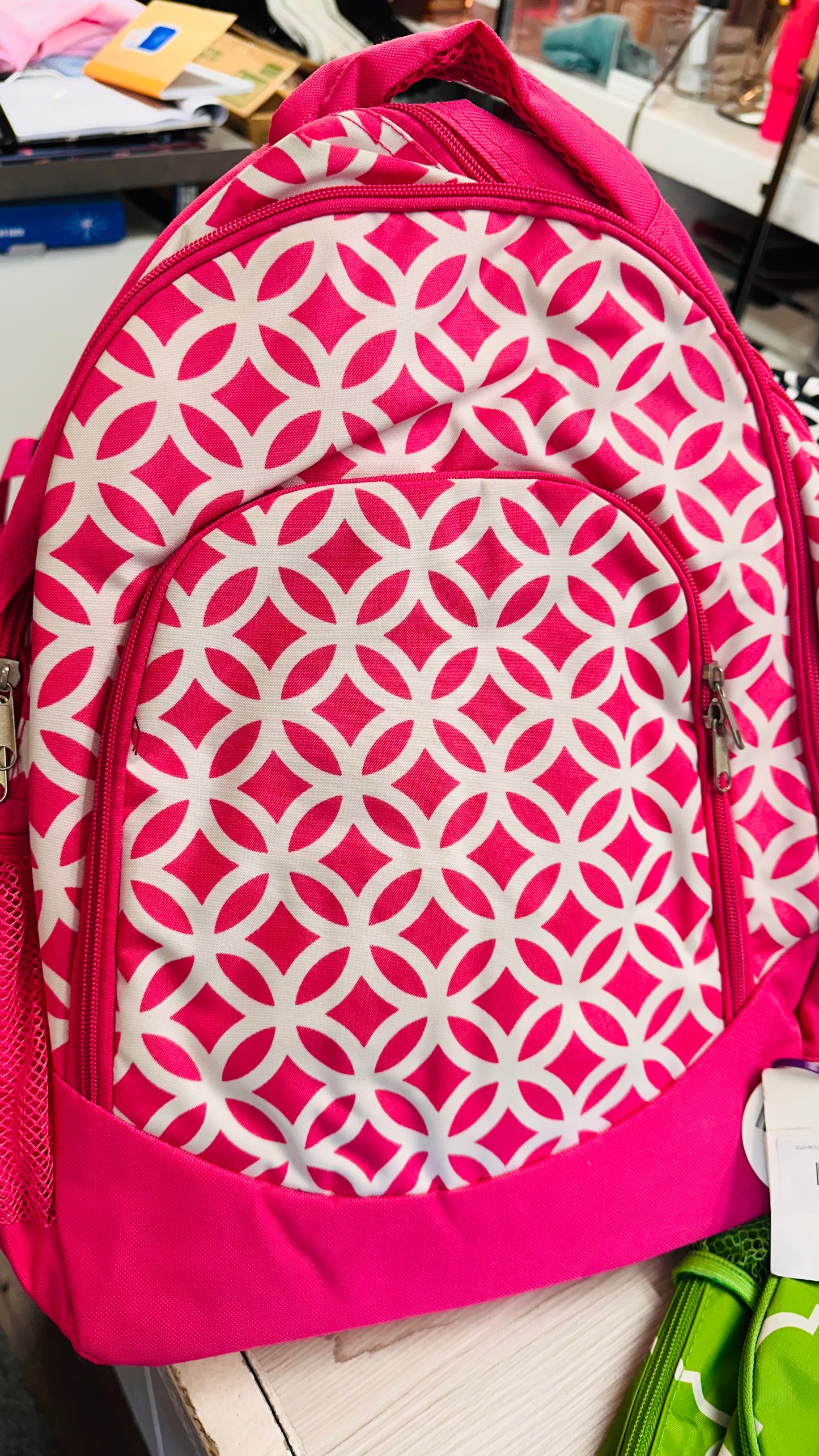 0320-BOUTIQUE BACKPACK- WB PINK/WHITE