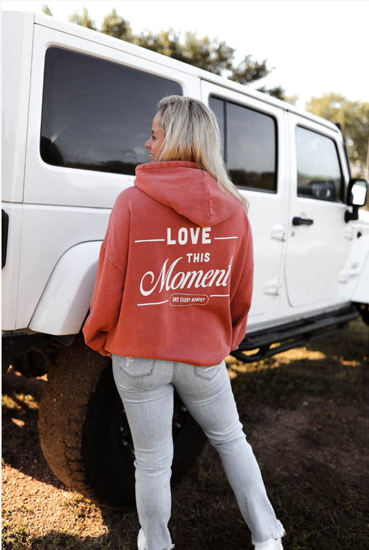 JLB-Love This Moment (Rust) - "My Go To" Oversized Sweatshirt / Hoodie