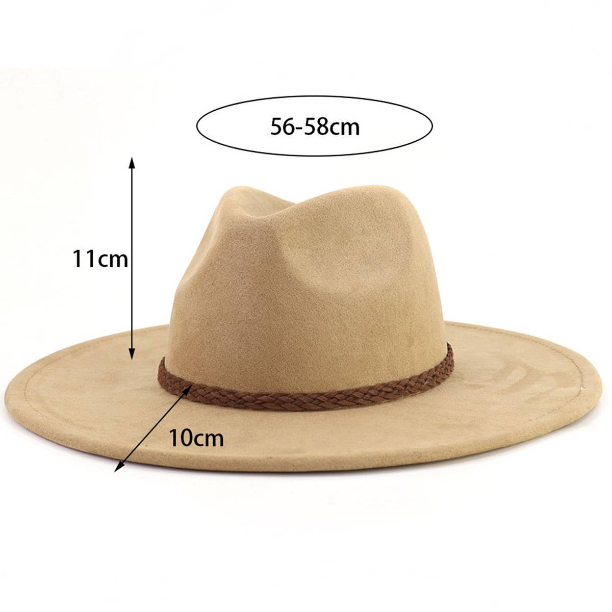 ACCITY-WOMEN AUTUMN AND WINTER WARM BELT PANAMA HAT_CWAH0681