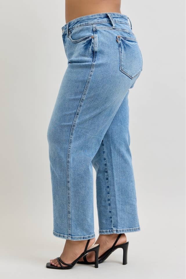 JB 88943 MR Petite Tummy Control Vintage Wash Straight - PLUS