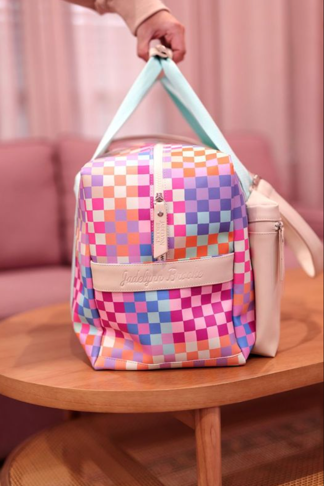 Duffle Bag -Happy Checkered (Multi Checkered)