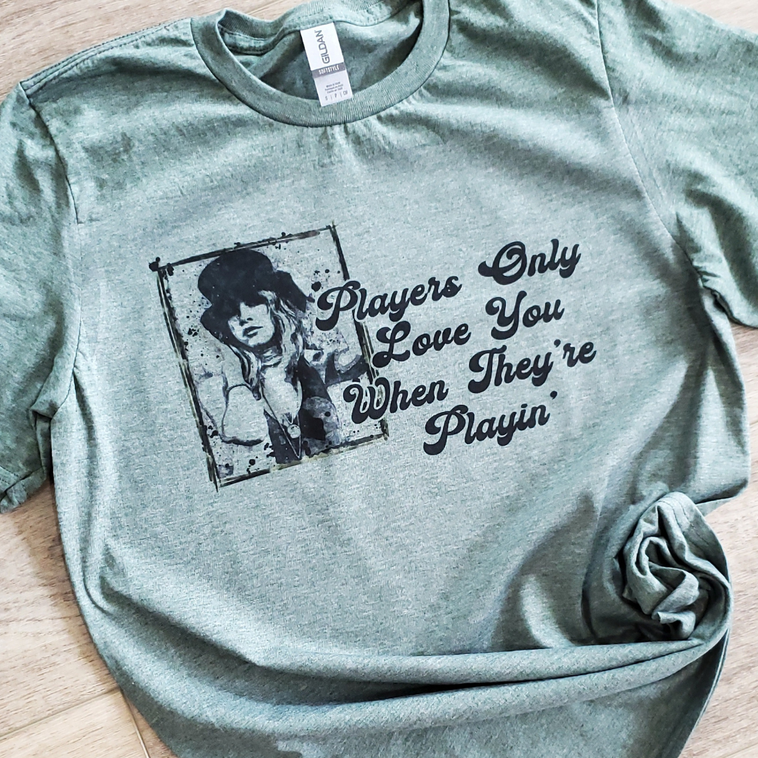 Players Only Love You Rock and Roll Graphic Tee