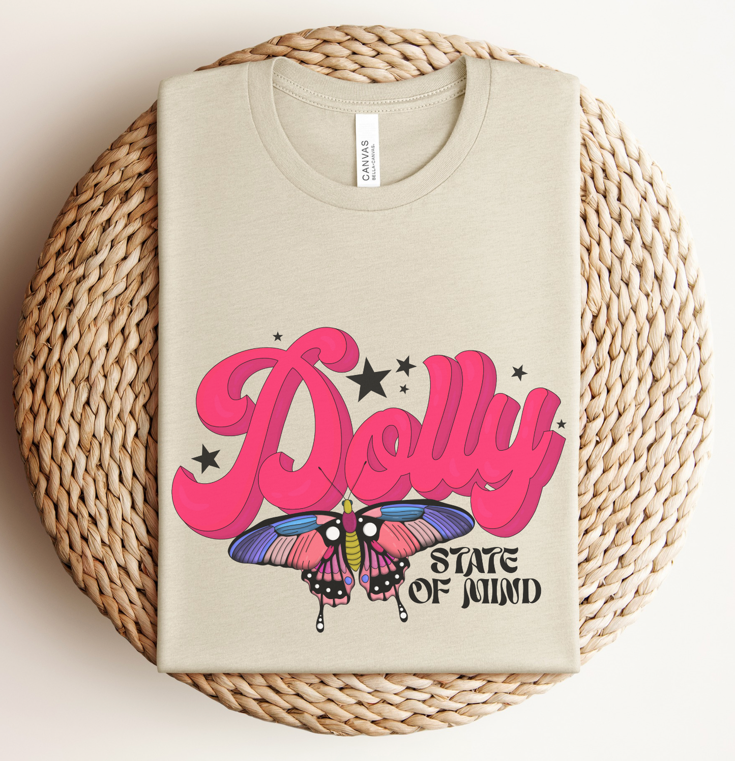 Music Boho Pink Butterfly Tshirt