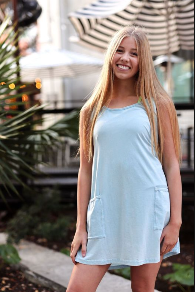 On The Go Shorts Dress- Sky Blue