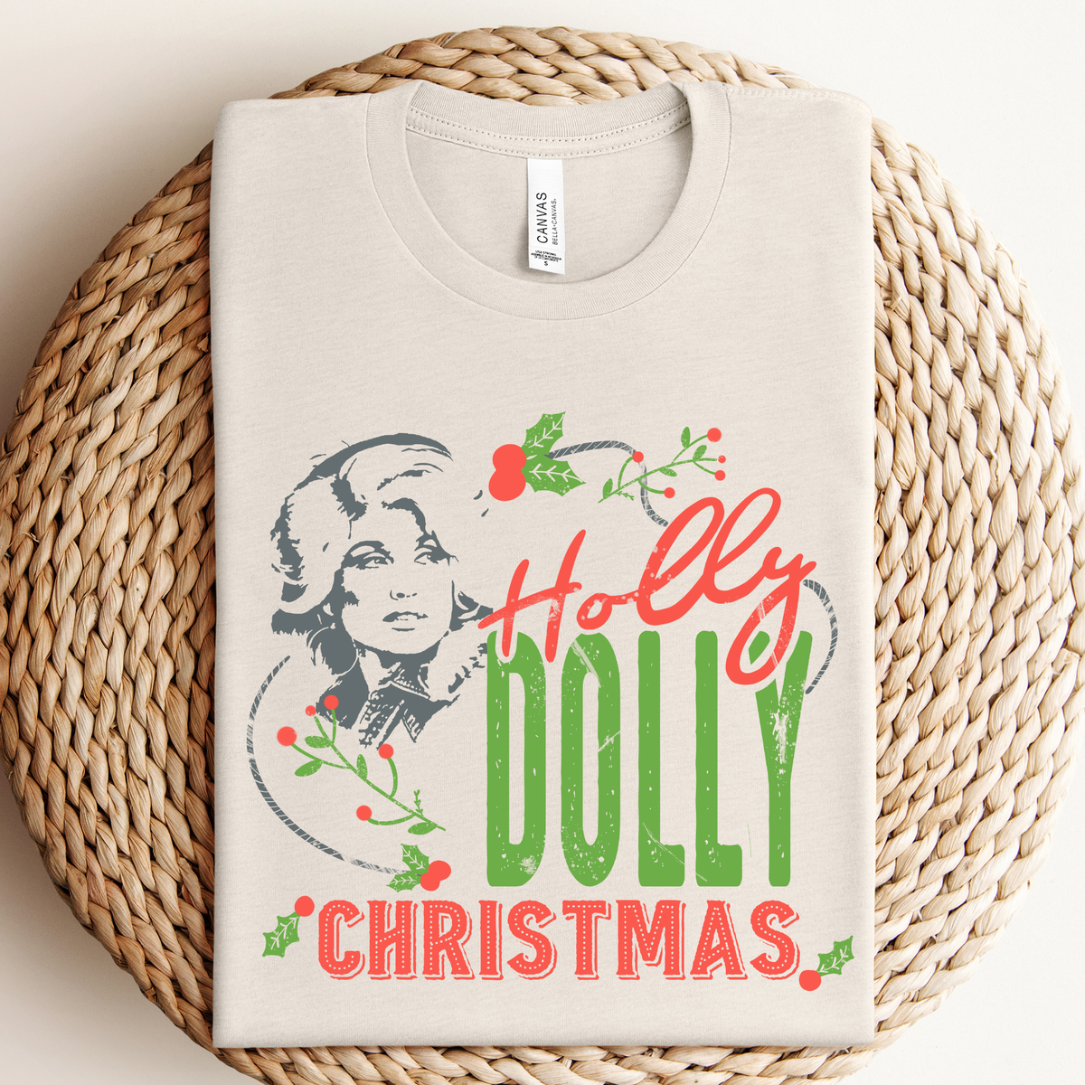 Holly Dolly Christmas Graphic Tee/Crewneck