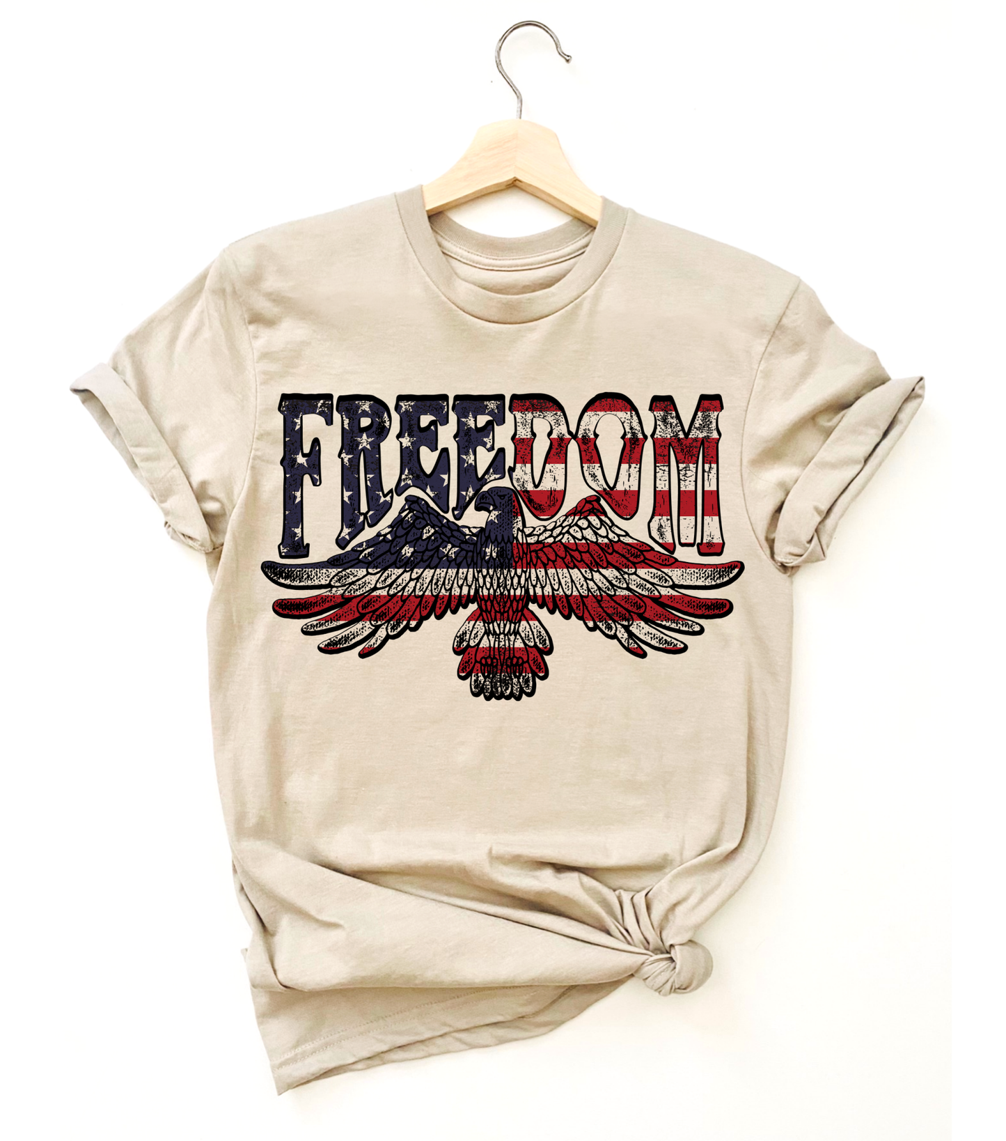 USA Freedom Eagle Vintage Graphic Tee