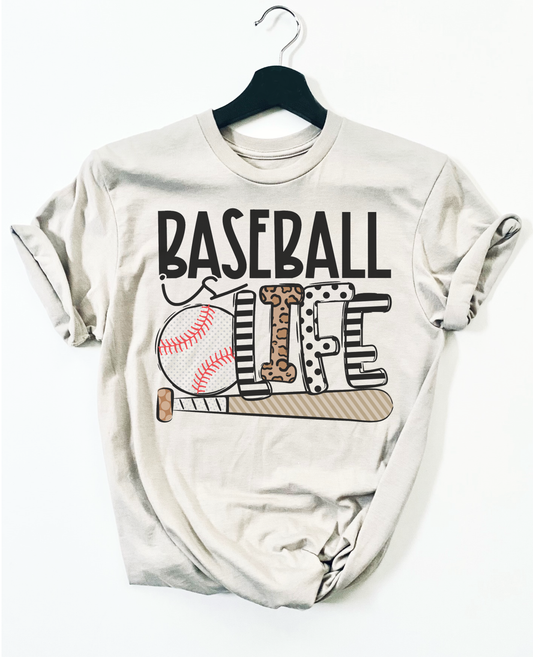 Sports baseball life Vintage Graphic Tee