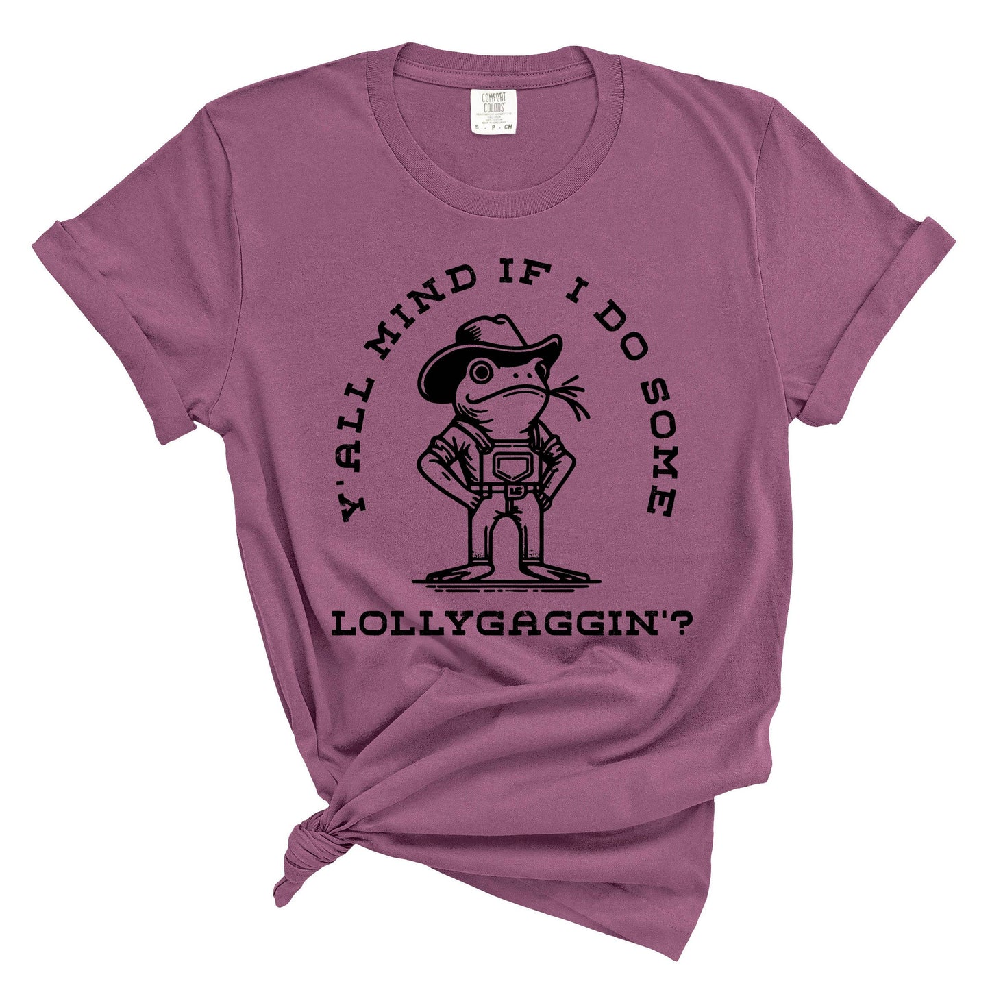 Lollygaggin' Funny Graphic Tee, Funny Shirt, Frog Shirt