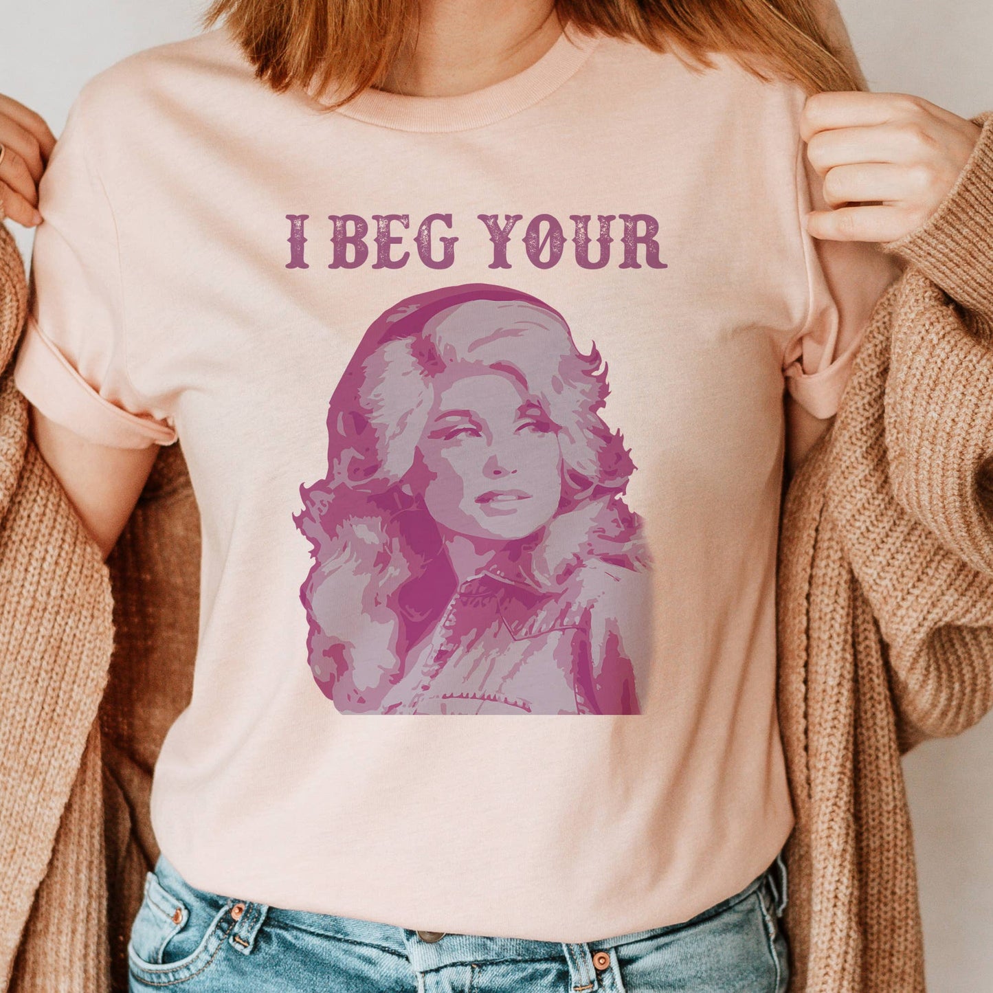 Dolly I Beg Your Parton Nashville Country Music  Graphic Tee