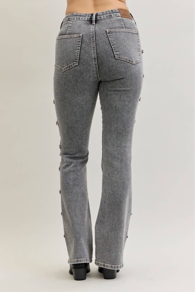 JB 881042 HW Bootcut Western Side Seam & Coin Pkt Detail