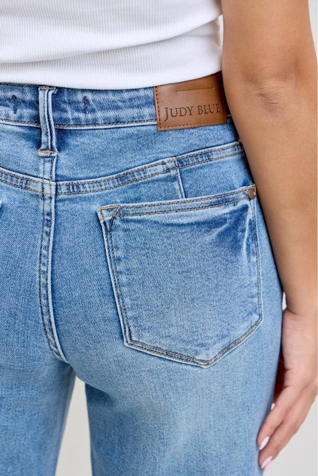 MR Petite Tummy Control Vintage Wash Straight