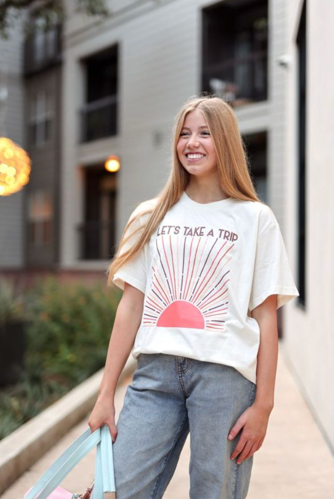 Let's Take A Trip - SS (Cream)