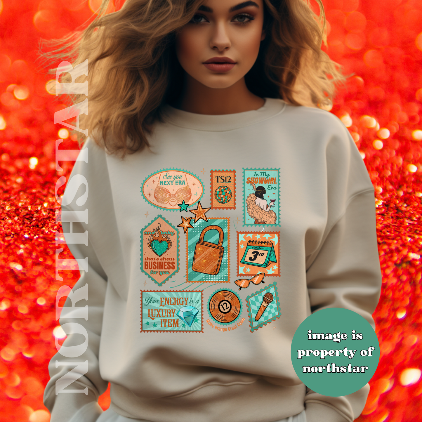 TS12 Showgirl Collage Swiftie Sweatshirt