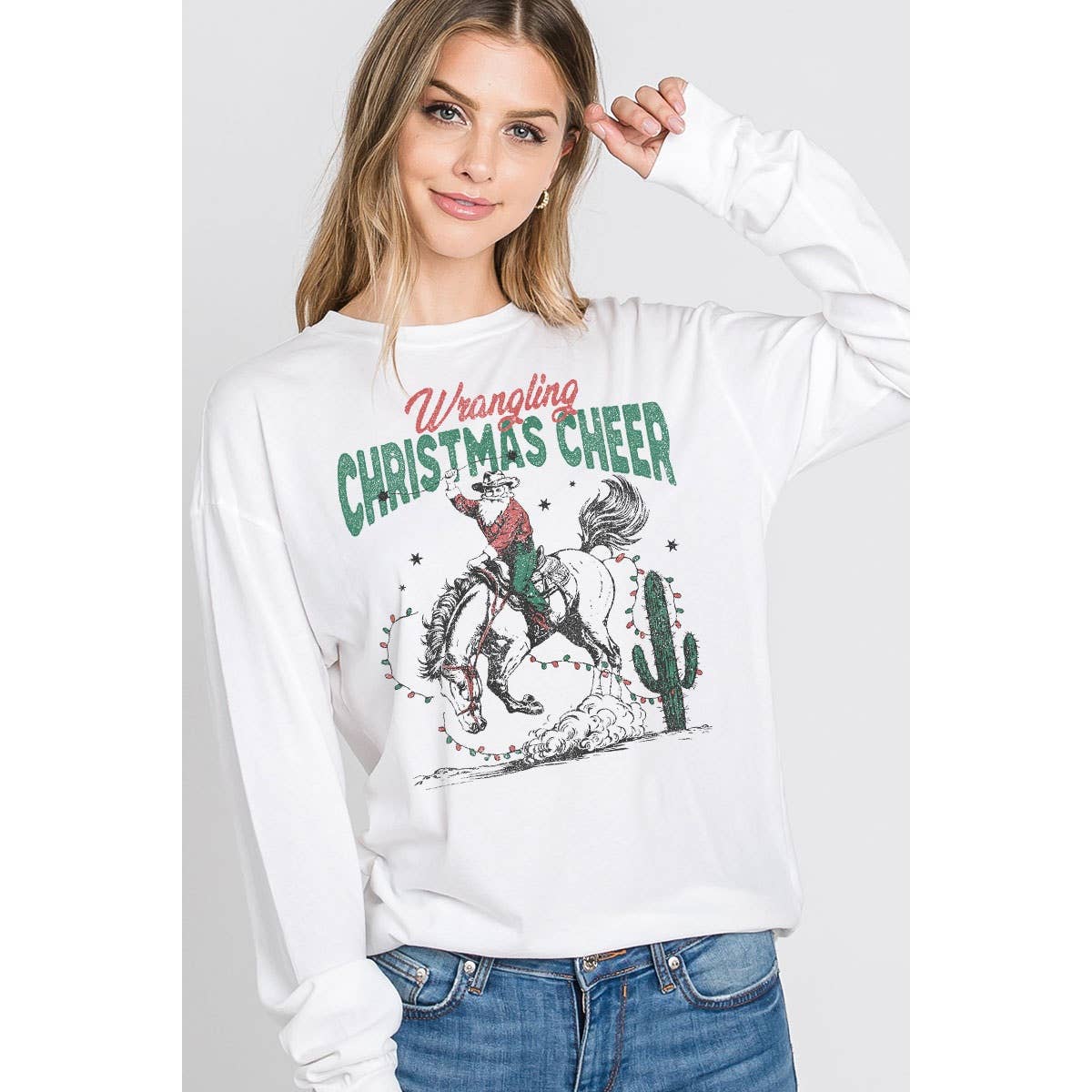 CHRISTMAS CHEER MINERAL GRAPHIC LS