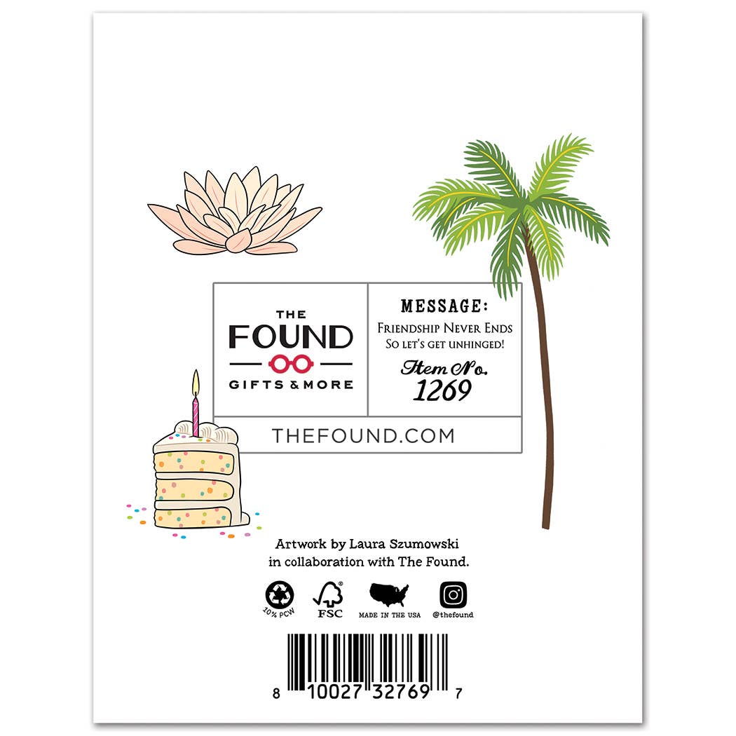 White Lotus Unhinged Birthday Card