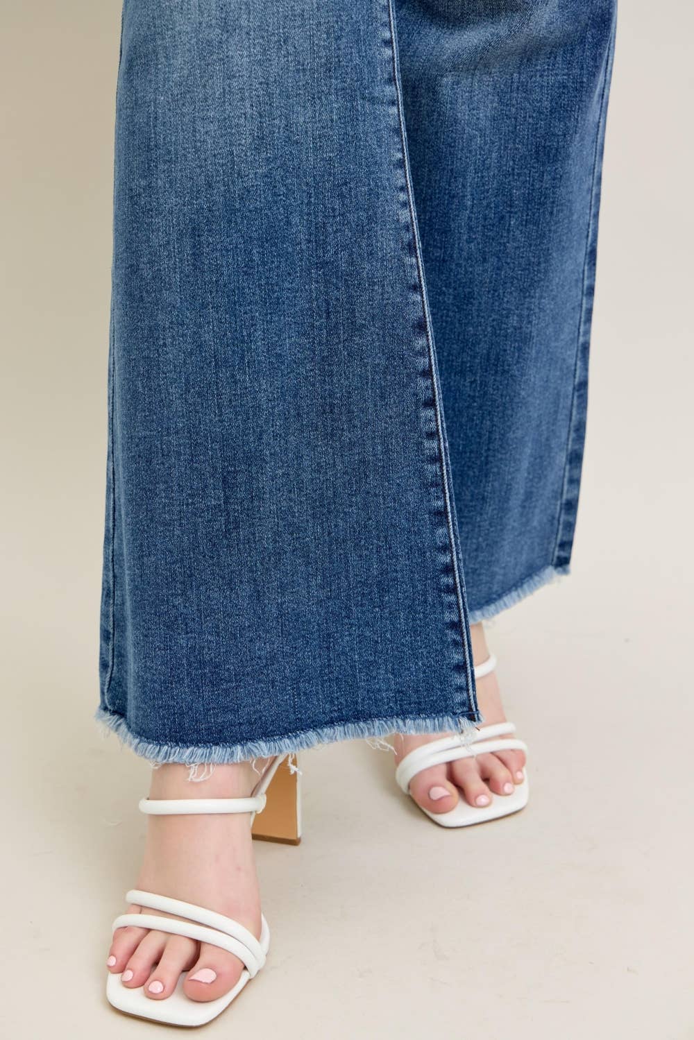 JB 82670 MR Vintage Wash Flare w/ Destroy and Fray Hem - PLUS