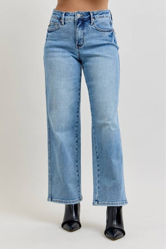 MR Petite Tummy Control Vintage Wash Straight