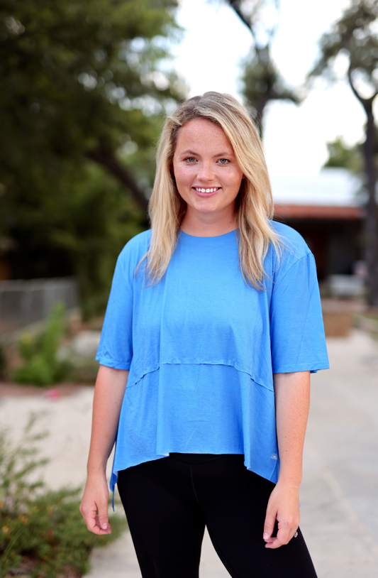 Flowy Activewear SS- Cobalt