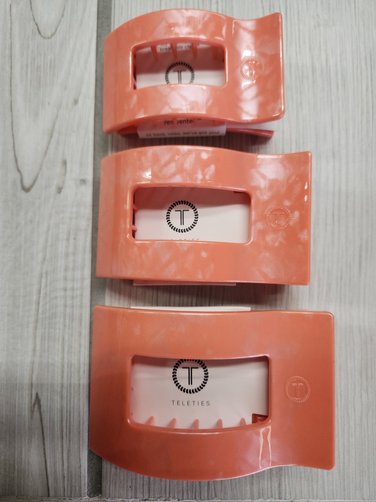 Teleties - Large Flat Rectangle Hair Clip