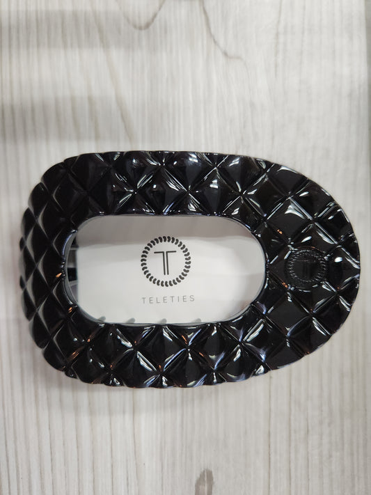 Teleties-Quilted Round Flat Clip-Small