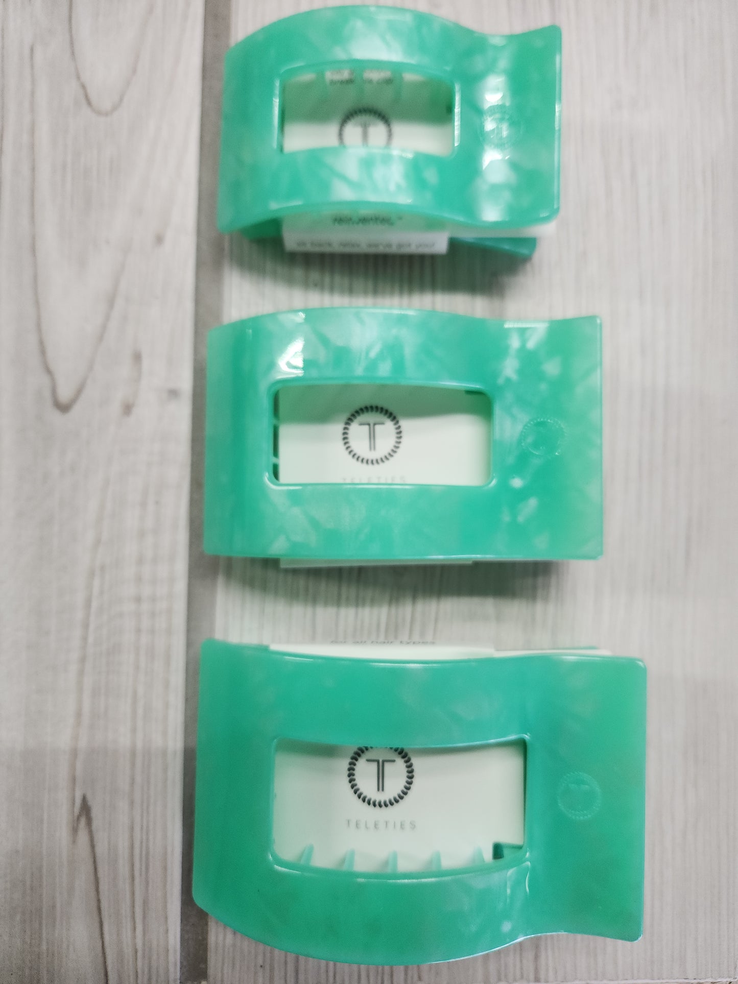 Teleties - Large Flat Rectangle Hair Clip