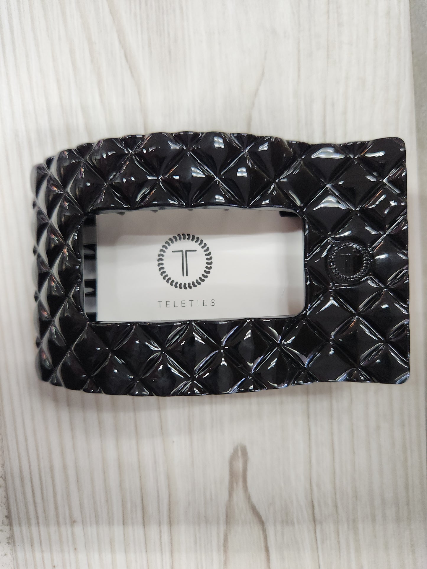 Teleties-Quilted Square Flat Clip-Small