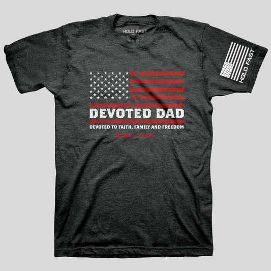 Hold Fast Adult T - Devoted Dad Flag