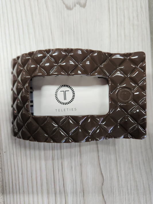 Teleties-Quilted Square Flat Clip-Small