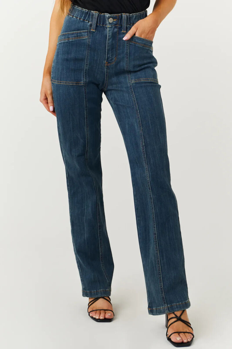 JB 88749 HW VINTAGE ELASTIC WAIST STRAIGHT