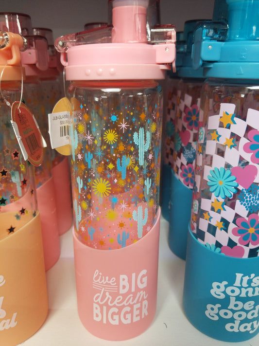 JLB-GLASS WATER BOTTLE